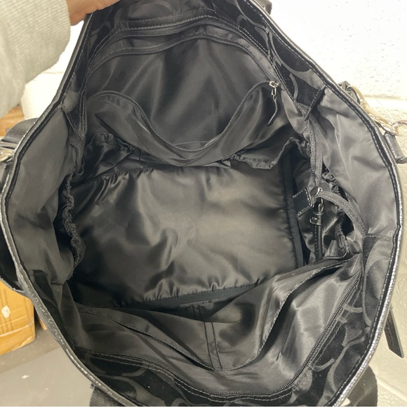 Coach Black Signature Tote Gym Bag Diaper Bag - Picture 8 of 8